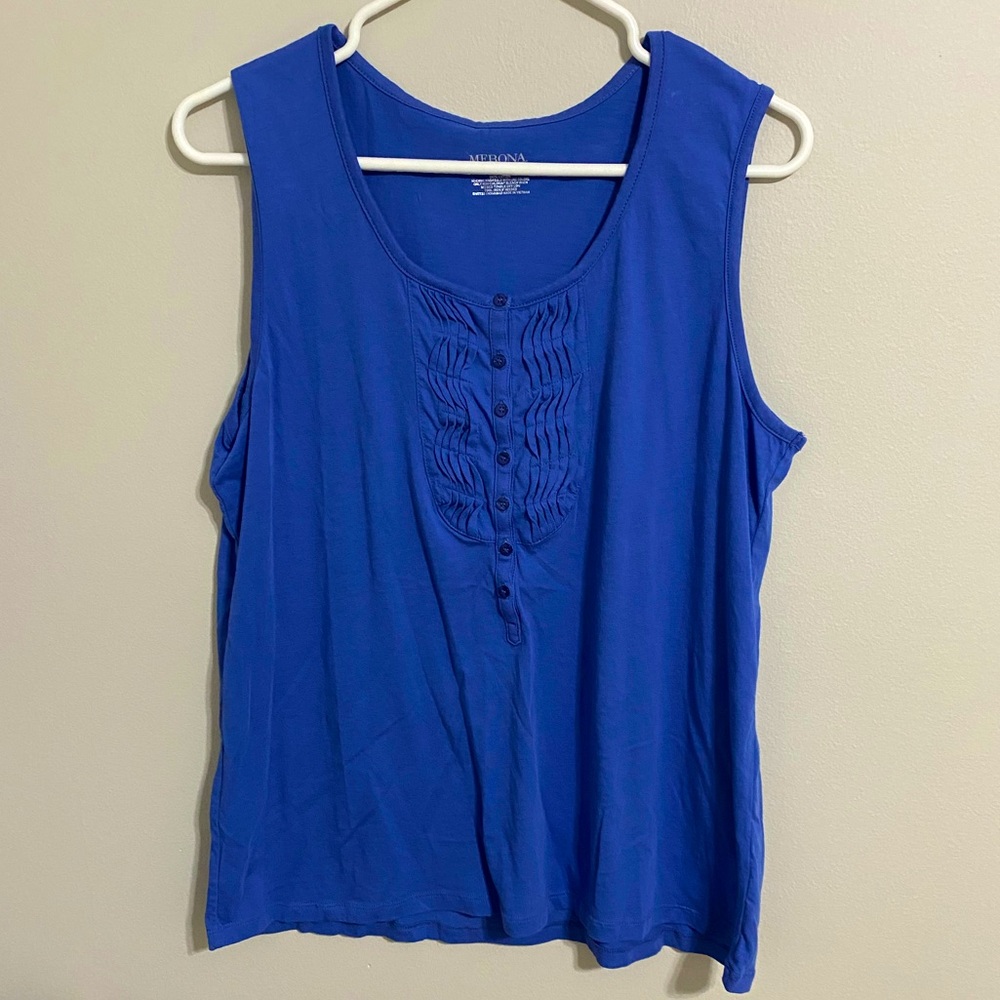 NWOT Merona blue tank top